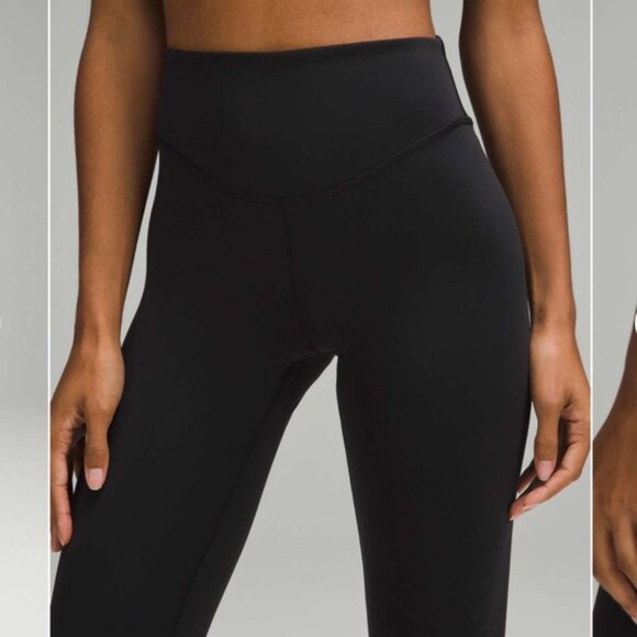 LULULEMON black Wunder Under SmoothCover High-Rise Tight 25" - Picture 2 of 10